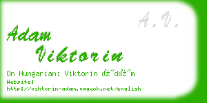 adam viktorin business card